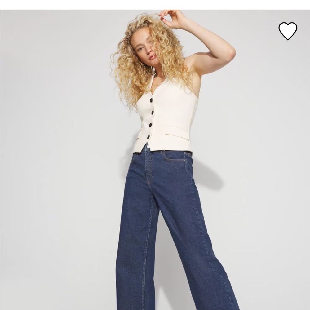 White House Black Market Blue Flare Jeans